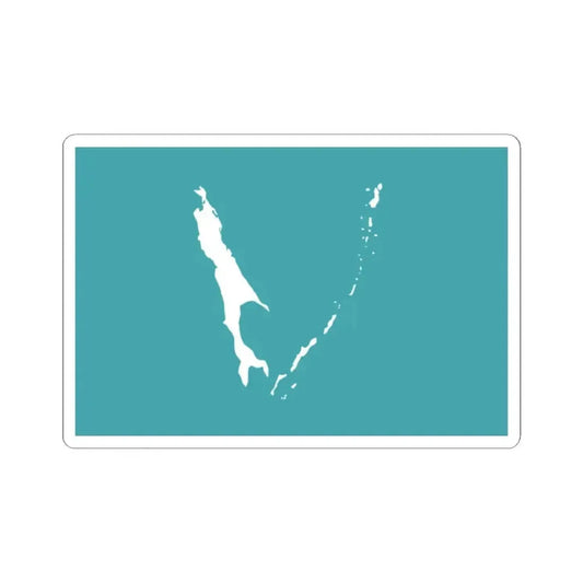Flag of Sakhalin Oblast Russia - STICKER Vinyl Kiss-Cut Decal 2 Inch White - The Sticker Space