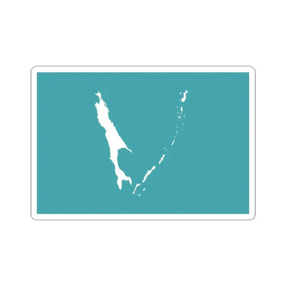 Flag of Sakhalin Oblast Russia - STICKER Vinyl Kiss-Cut Decal 3 Inch White - The Sticker Space