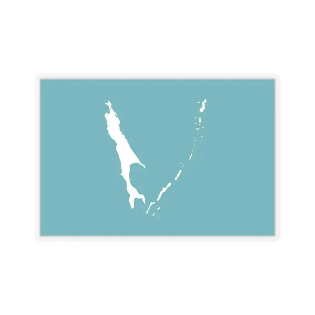 Flag of Sakhalin Oblast Russia - STICKER Vinyl Kiss-Cut Decal 6 Inch Transparent - The Sticker Space
