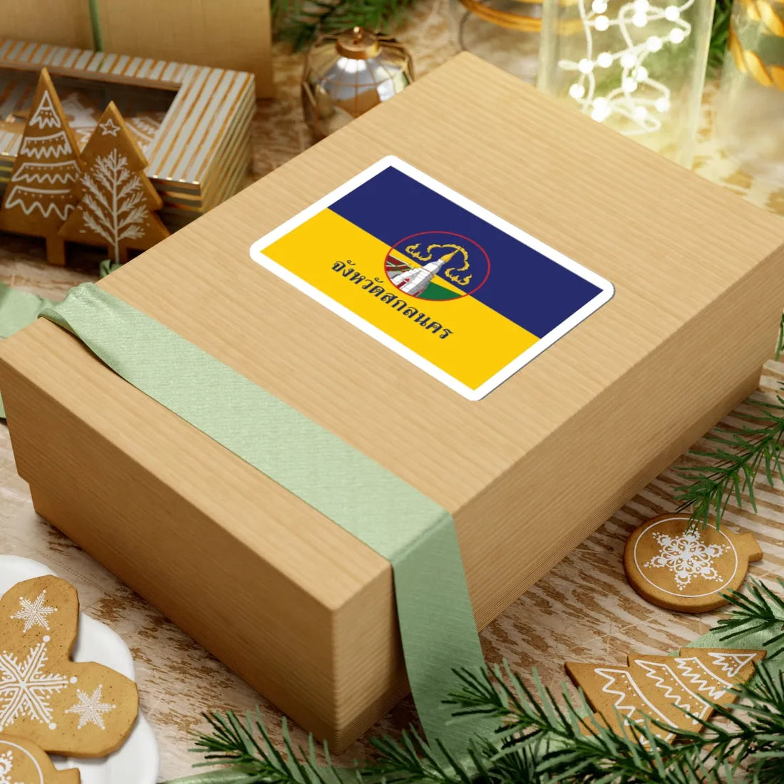 Flag of Sakon Nakhon (Thailand) STICKER Vinyl Kiss-Cut Decal - The Sticker Space