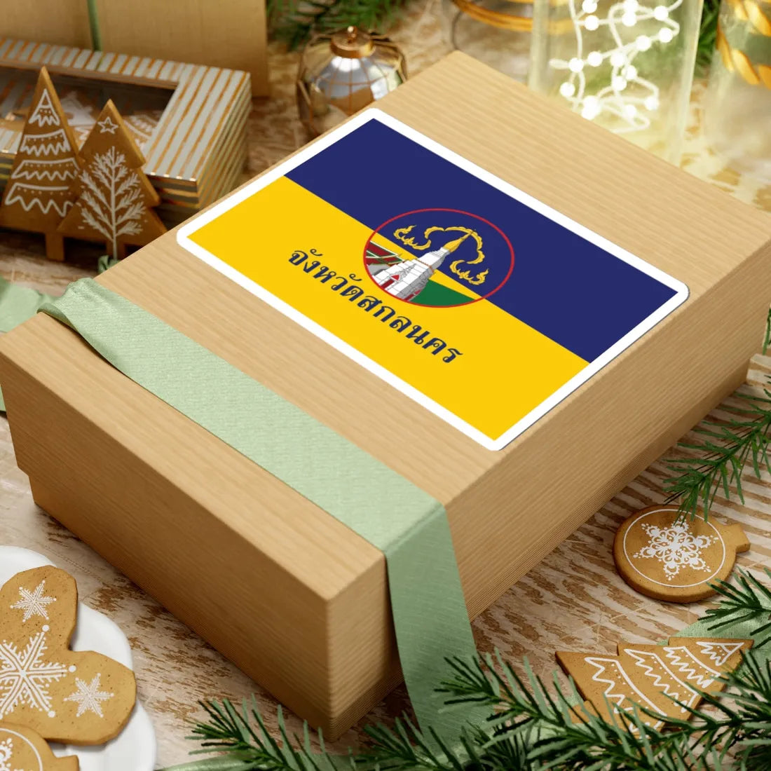 Flag of Sakon Nakhon (Thailand) STICKER Vinyl Kiss-Cut Decal - The Sticker Space