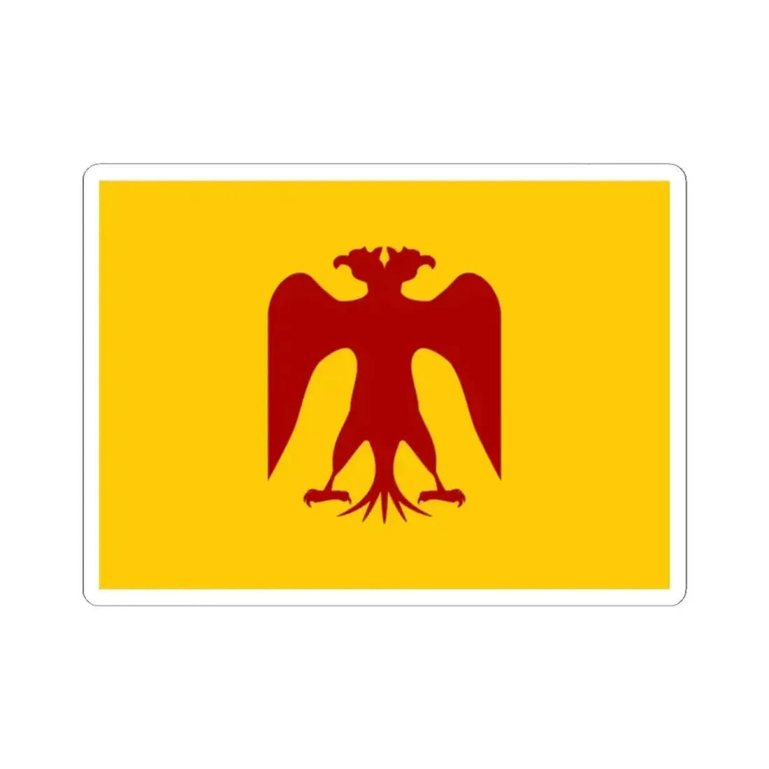 Flag of Saladin (Egypt) STICKER Vinyl Kiss-Cut Decal 2 Inch White - The Sticker Space