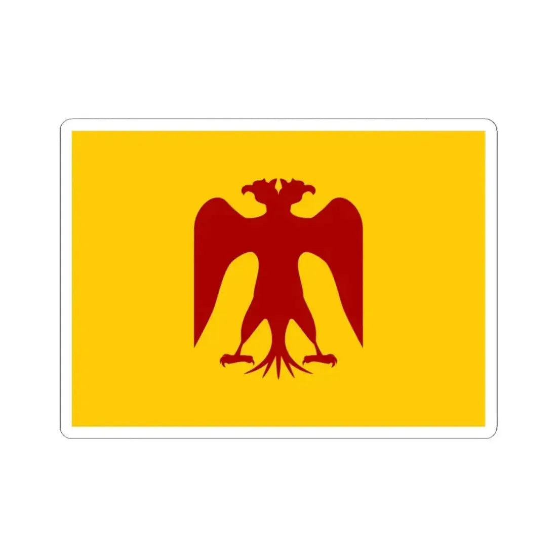 Flag of Saladin (Egypt) STICKER Vinyl Kiss-Cut Decal 3 Inch White - The Sticker Space