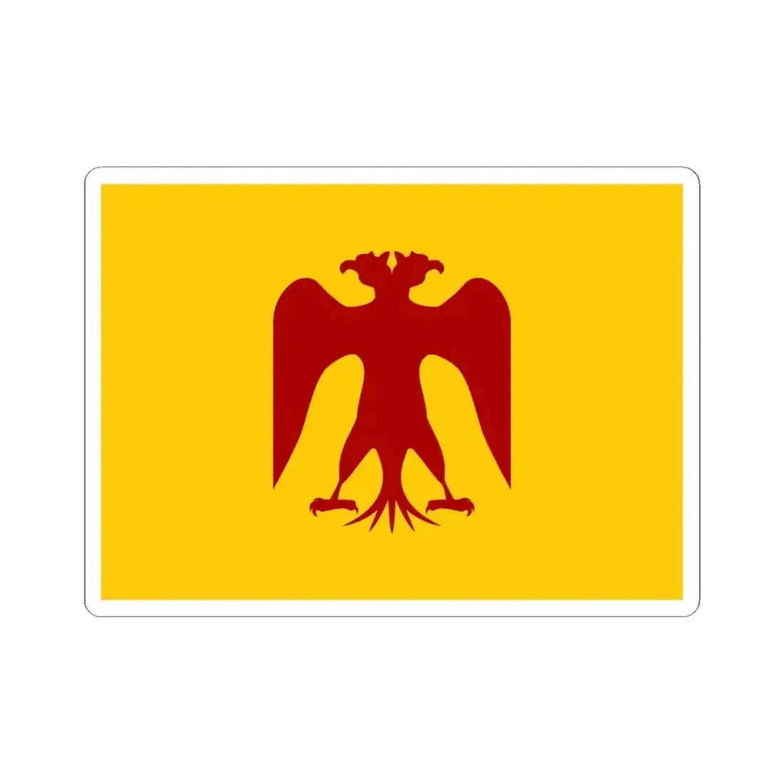 Flag of Saladin (Egypt) STICKER Vinyl Kiss-Cut Decal 4 Inch White - The Sticker Space