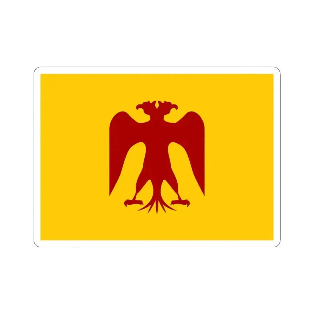 Flag of Saladin (Egypt) STICKER Vinyl Kiss-Cut Decal 6 Inch White - The Sticker Space