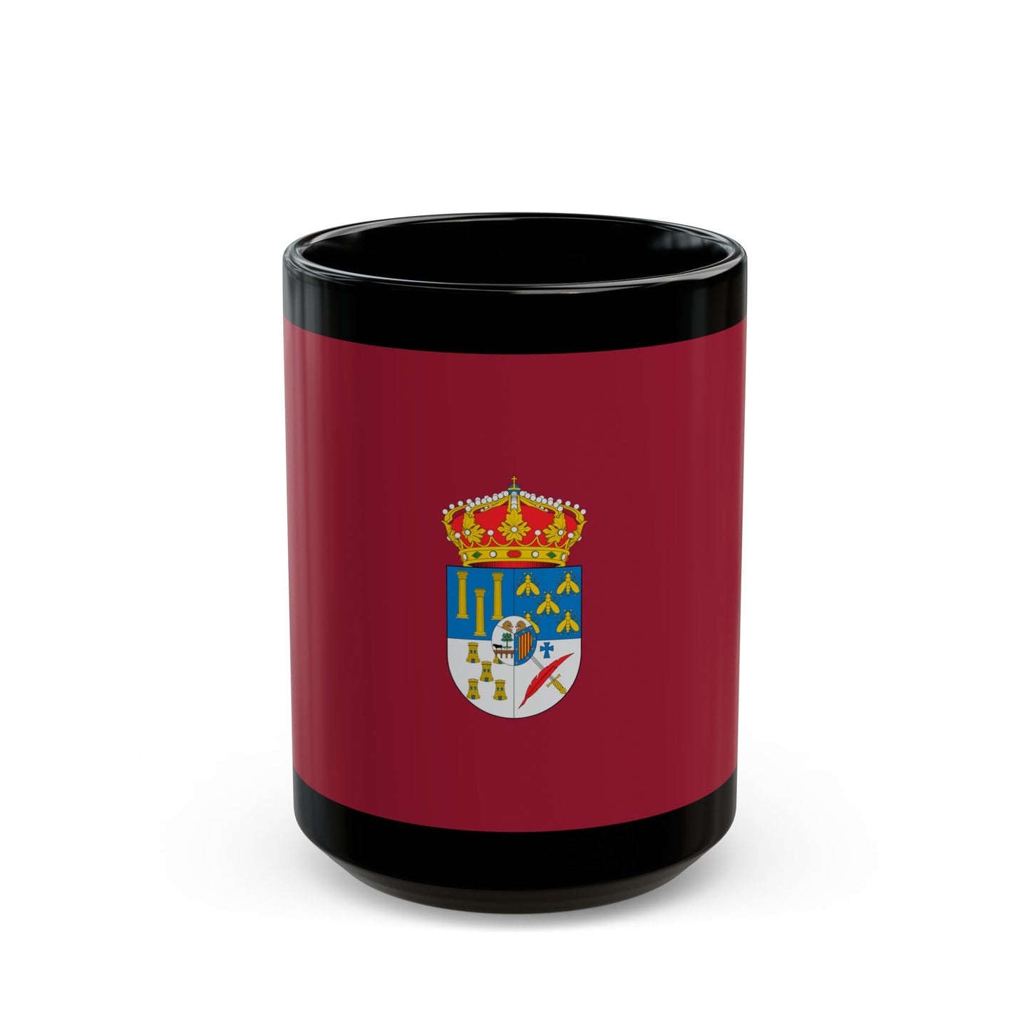 Flag of Salamanca Spain - Black Coffee Mug-15oz-The Sticker Space