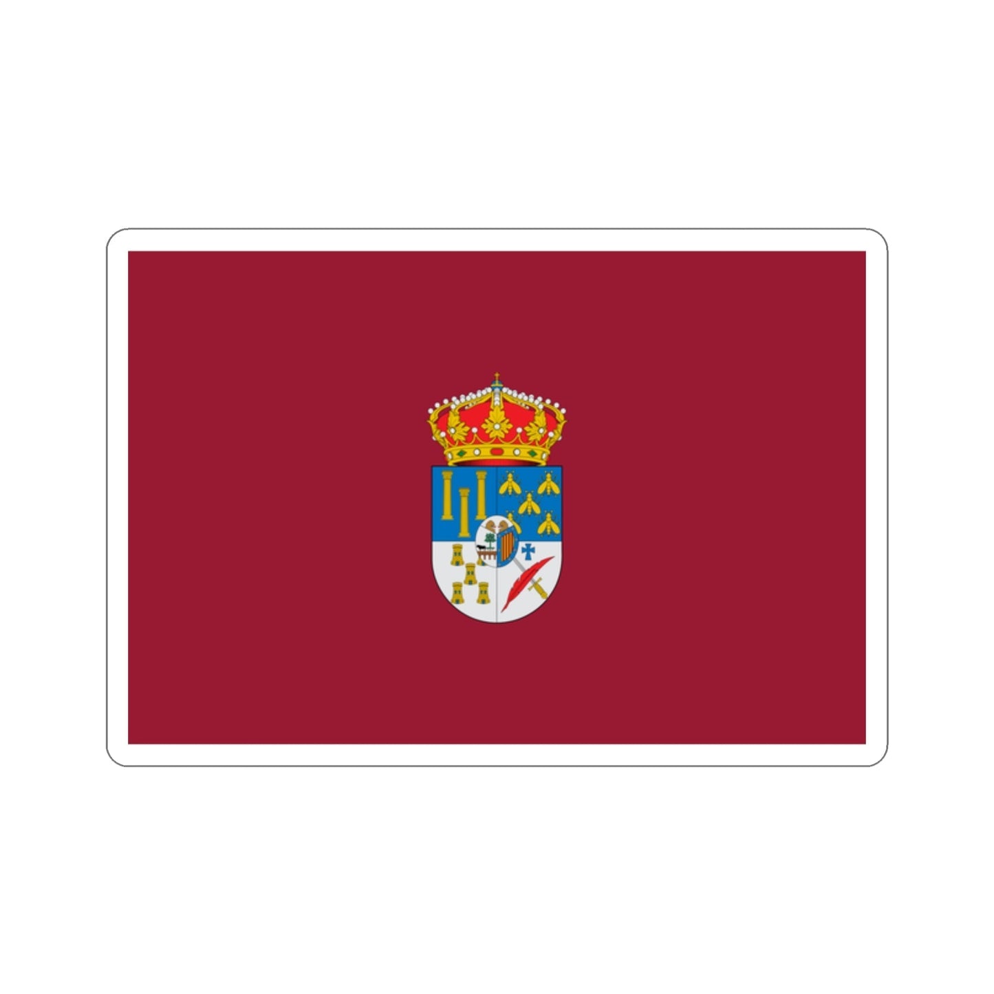 Flag of Salamanca Spain STICKER Vinyl Die-Cut Decal-2 Inch-The Sticker Space