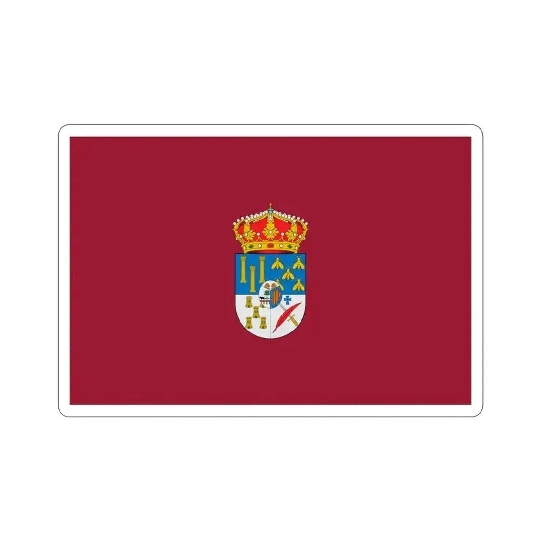 Flag of Salamanca Spain STICKER Vinyl Die-Cut Decal 3 Inch - The Sticker Space