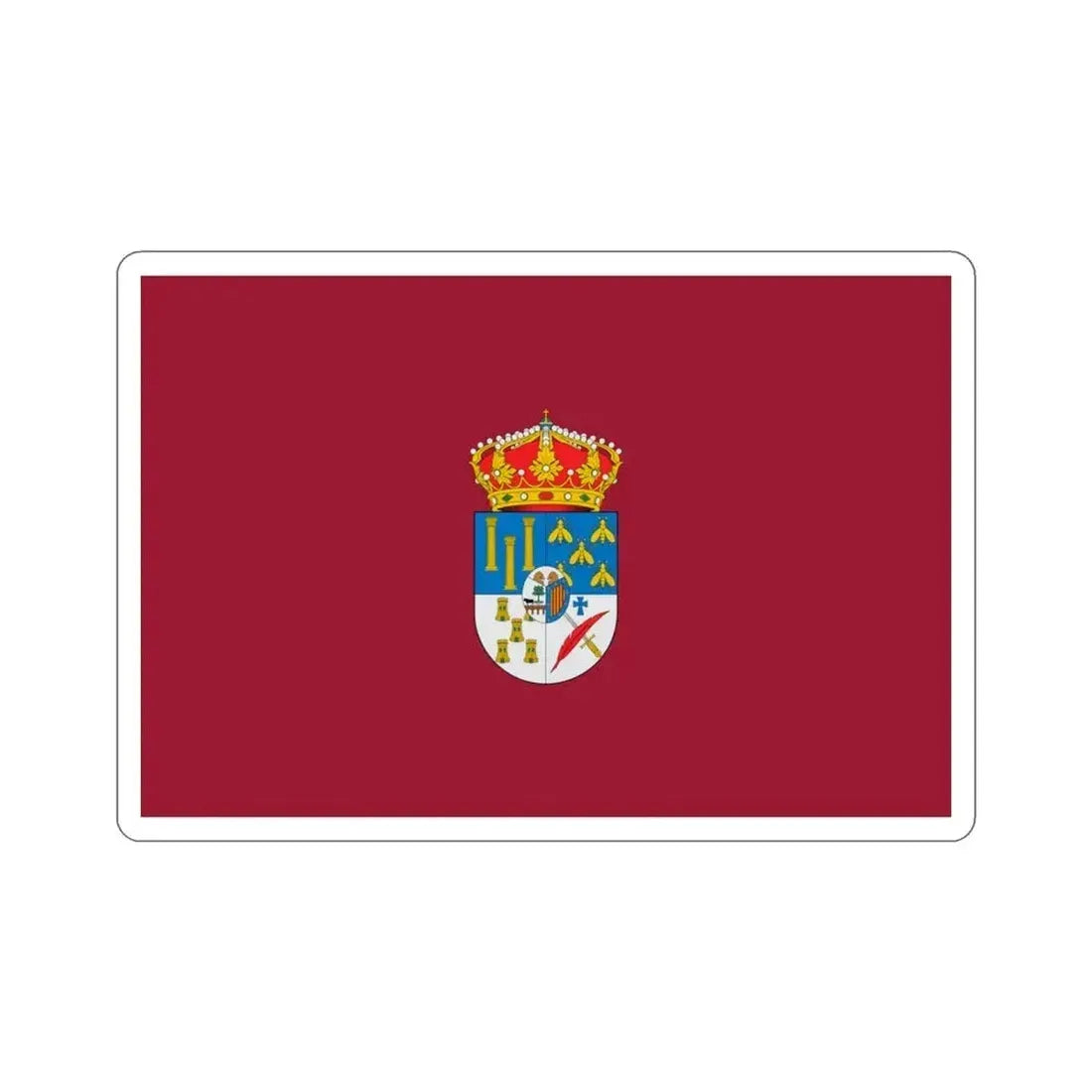 Flag of Salamanca Spain STICKER Vinyl Die-Cut Decal 3 Inch - The Sticker Space