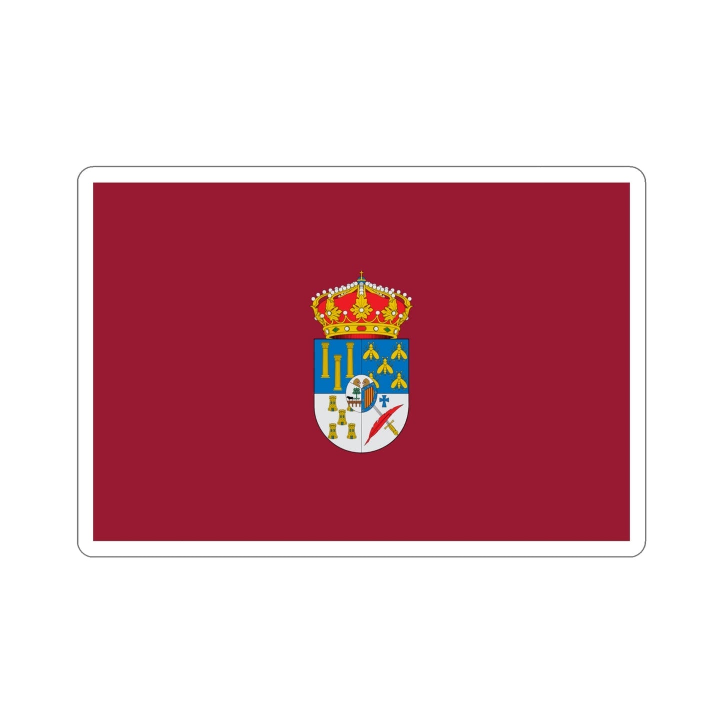 Flag of Salamanca Spain STICKER Vinyl Die-Cut Decal-3 Inch-The Sticker Space