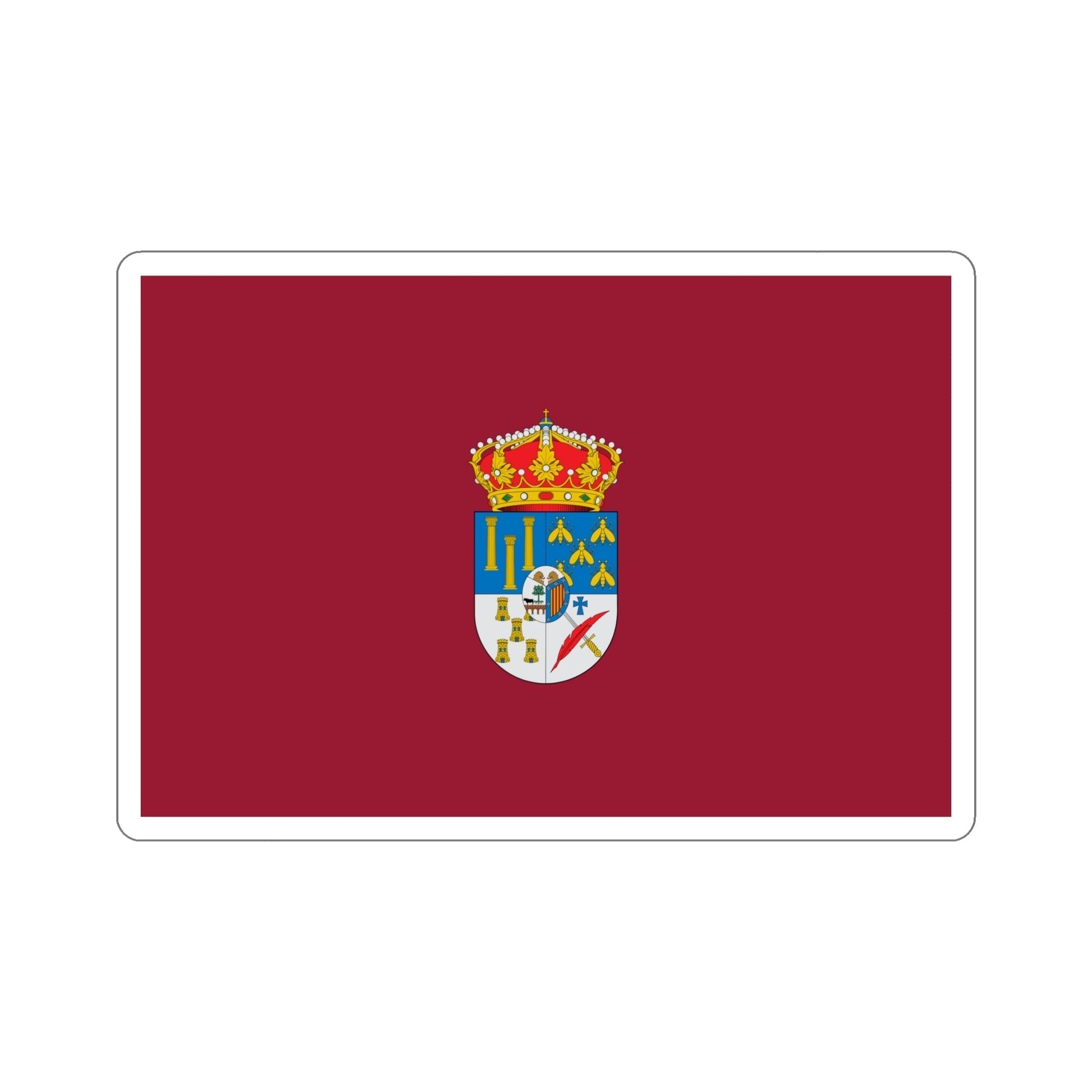 Flag of Salamanca Spain STICKER Vinyl Die-Cut Decal-6 Inch-The Sticker Space