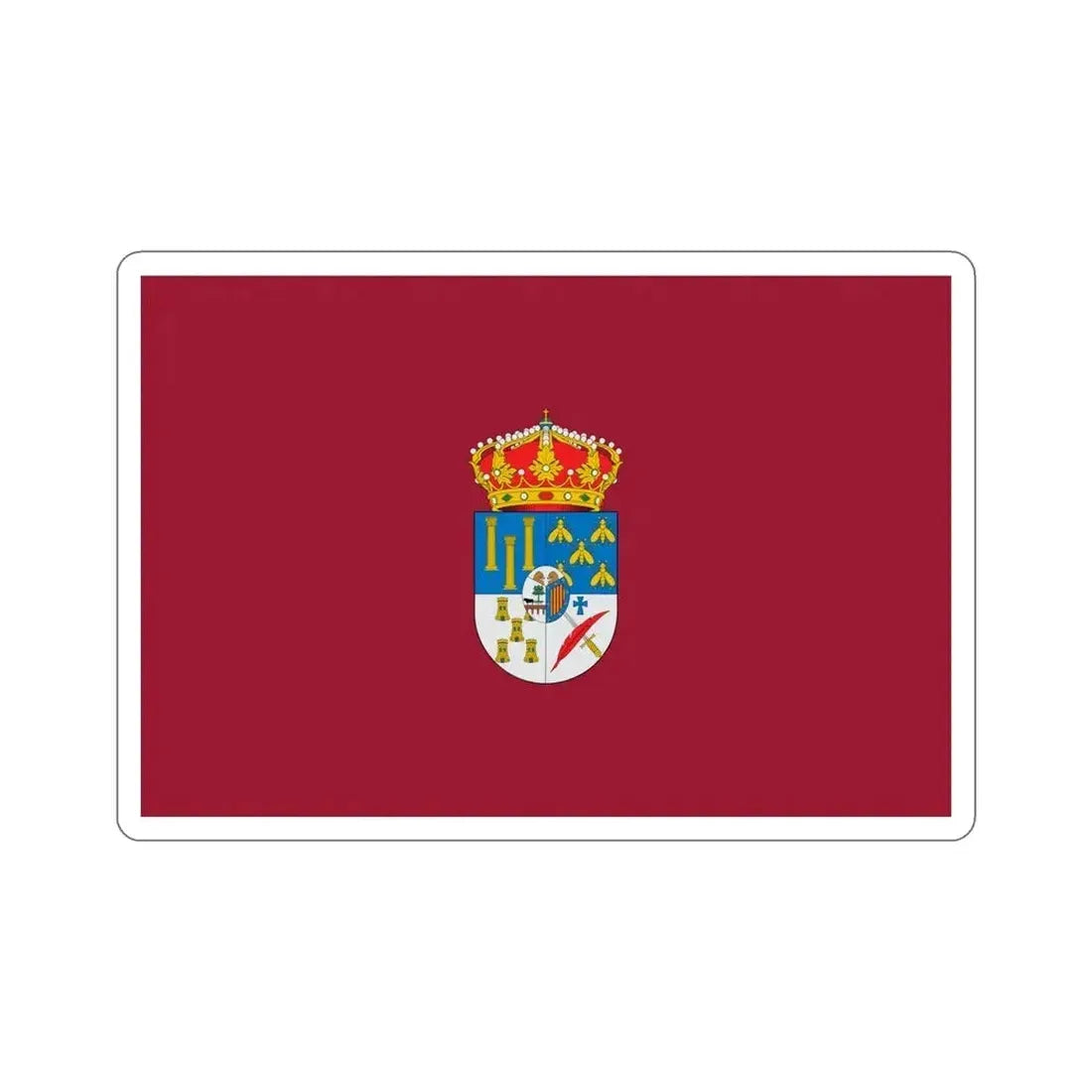 Flag of Salamanca Spain STICKER Vinyl Die-Cut Decal 4 Inch - The Sticker Space