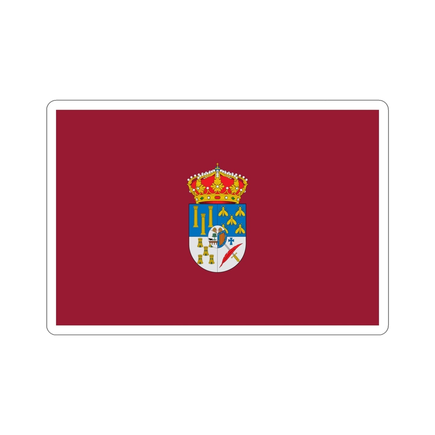 Flag of Salamanca Spain STICKER Vinyl Die-Cut Decal-5 Inch-The Sticker Space