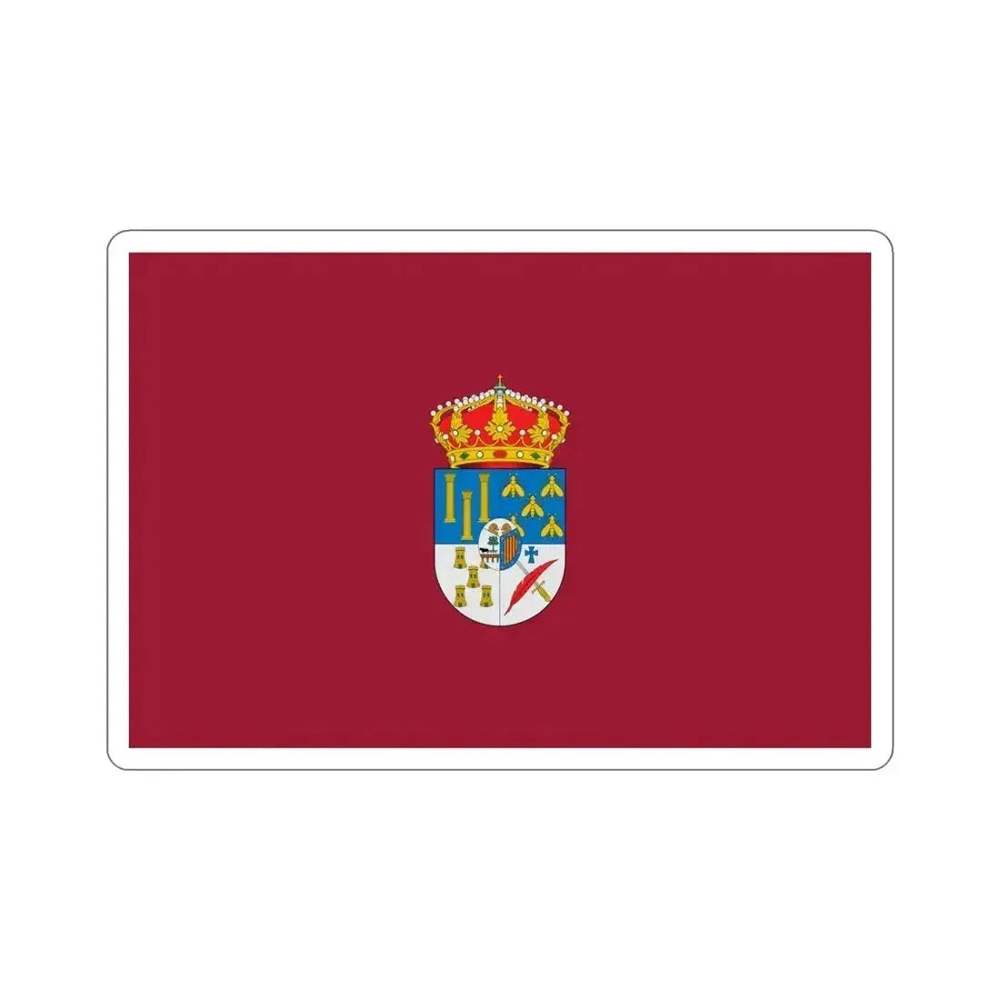 Flag of Salamanca Spain STICKER Vinyl Die-Cut Decal 5 Inch - The Sticker Space