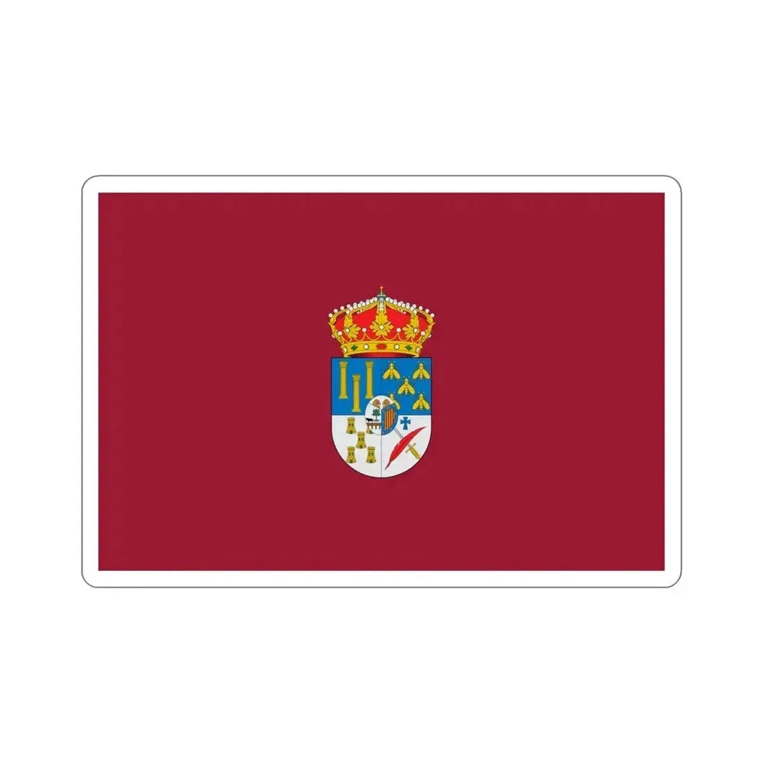 Flag of Salamanca Spain STICKER Vinyl Die-Cut Decal 5 Inch - The Sticker Space
