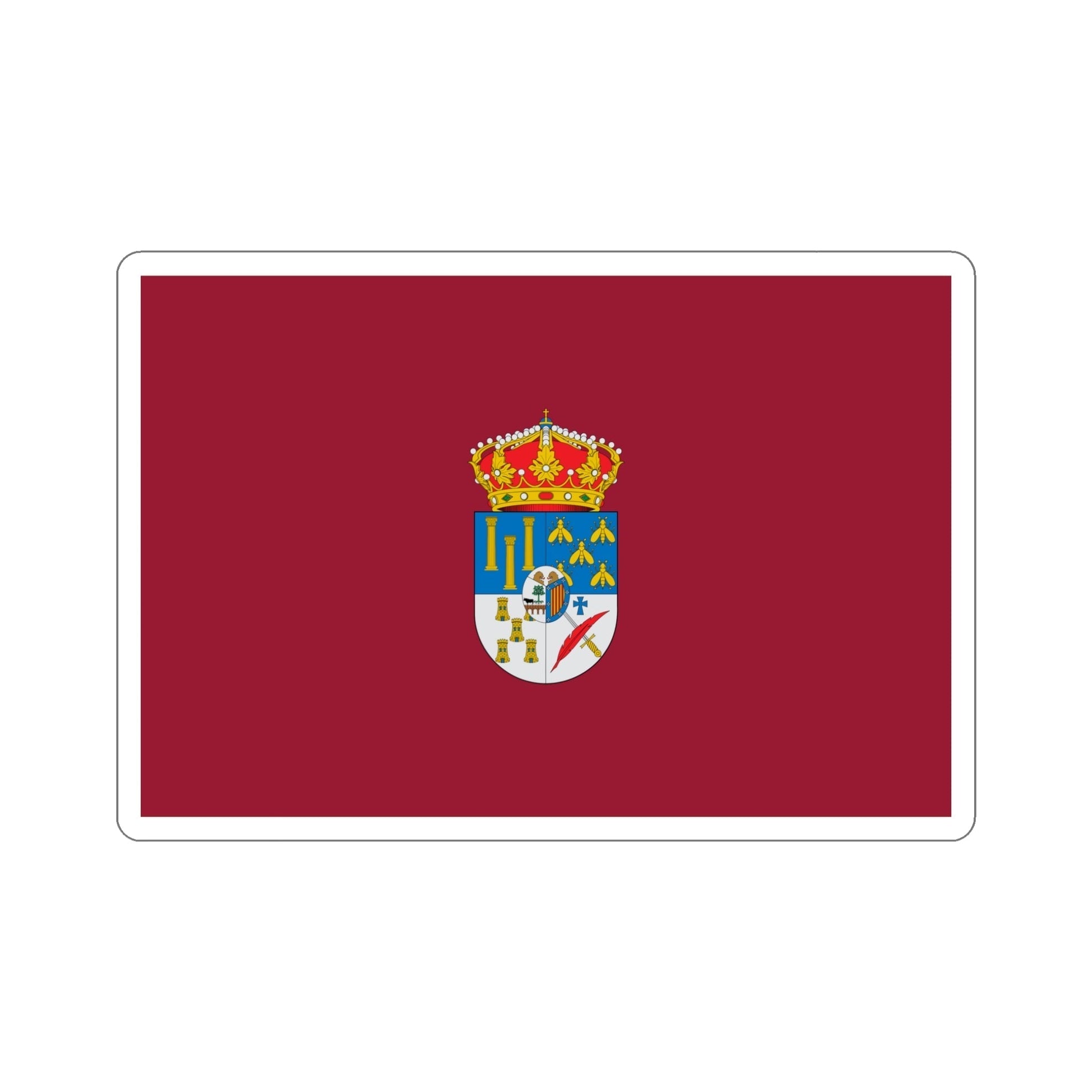 Flag of Salamanca Spain STICKER Vinyl Die-Cut Decal-5 Inch-The Sticker Space