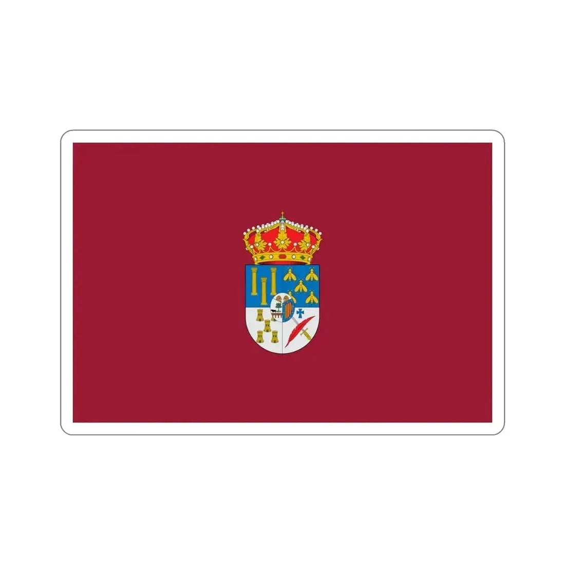 Flag of Salamanca Spain STICKER Vinyl Die-Cut Decal - The Sticker Space