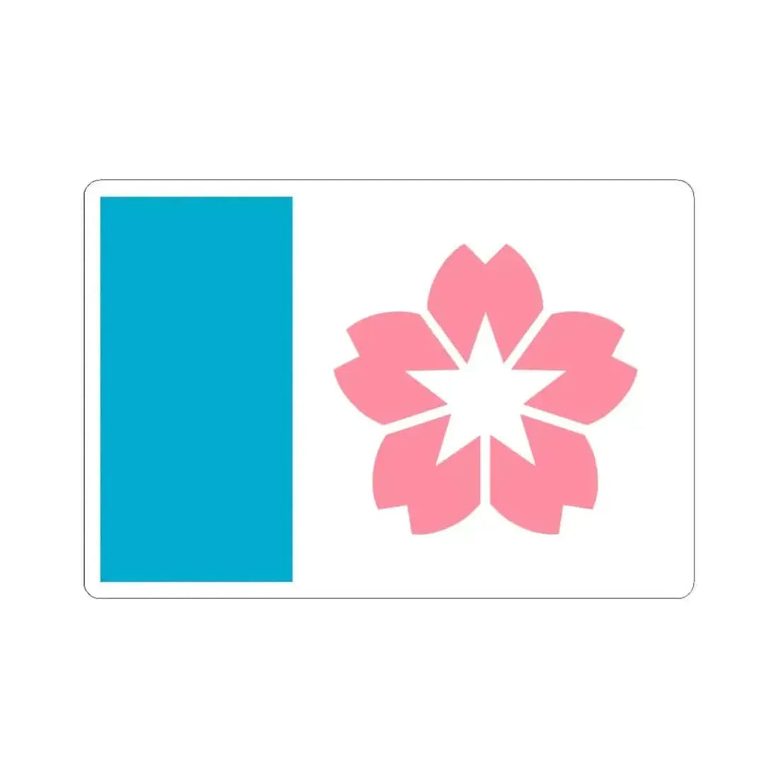 Flag of Salem Oregon 2022 (United States) STICKER Vinyl Kiss-Cut Decal 3 Inch White - The Sticker Space