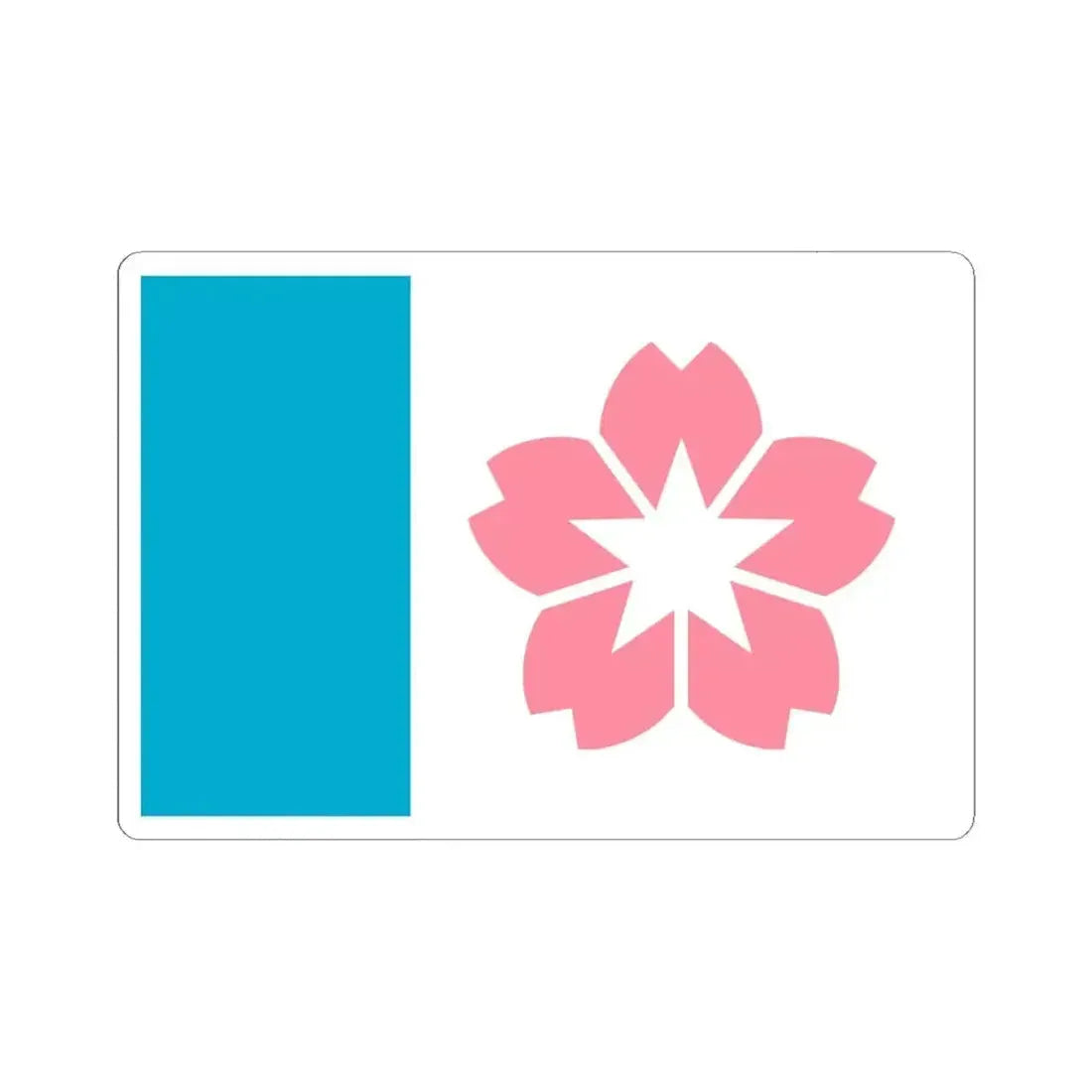 Flag of Salem Oregon 2022 (United States) STICKER Vinyl Kiss-Cut Decal 6 Inch White - The Sticker Space