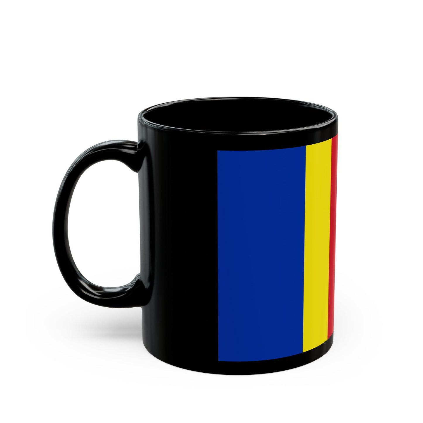 Flag of Salerno Italy - Black Coffee Mug-The Sticker Space