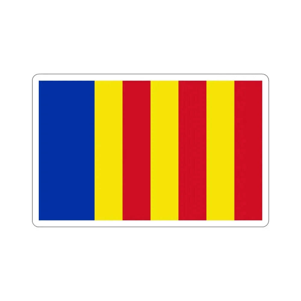 Flag of Salerno Italy STICKER Vinyl Die-Cut Decal 4 Inch - The Sticker Space