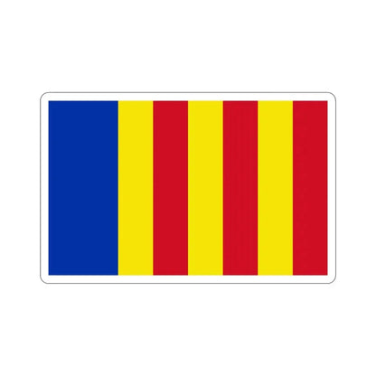 Flag of Salerno Italy STICKER Vinyl Die-Cut Decal 4 Inch - The Sticker Space