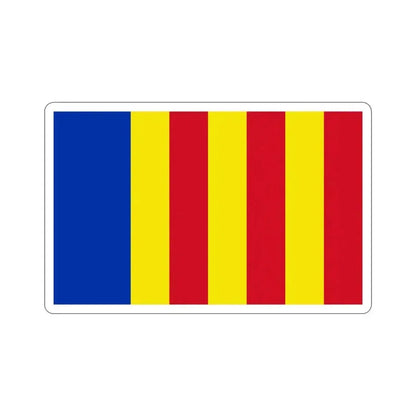 Flag of Salerno Italy STICKER Vinyl Die-Cut Decal 4 Inch - The Sticker Space