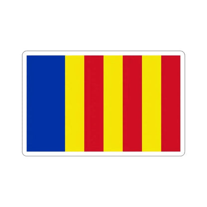 Flag of Salerno Italy STICKER Vinyl Die-Cut Decal 5 Inch - The Sticker Space