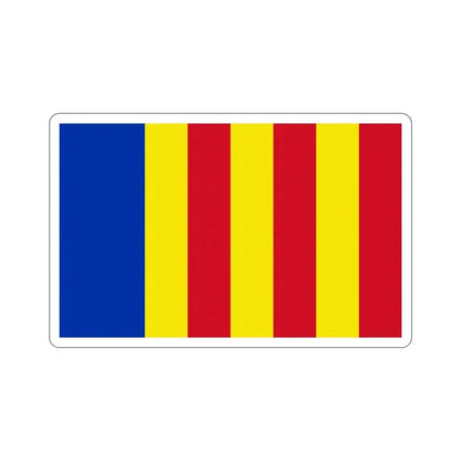 Flag of Salerno Italy STICKER Vinyl Die-Cut Decal 5 Inch - The Sticker Space