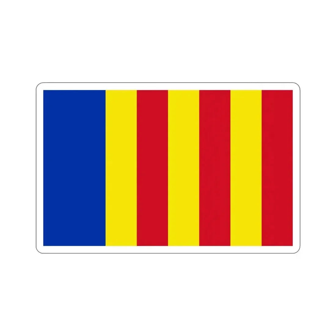 Flag of Salerno Italy STICKER Vinyl Die-Cut Decal - The Sticker Space