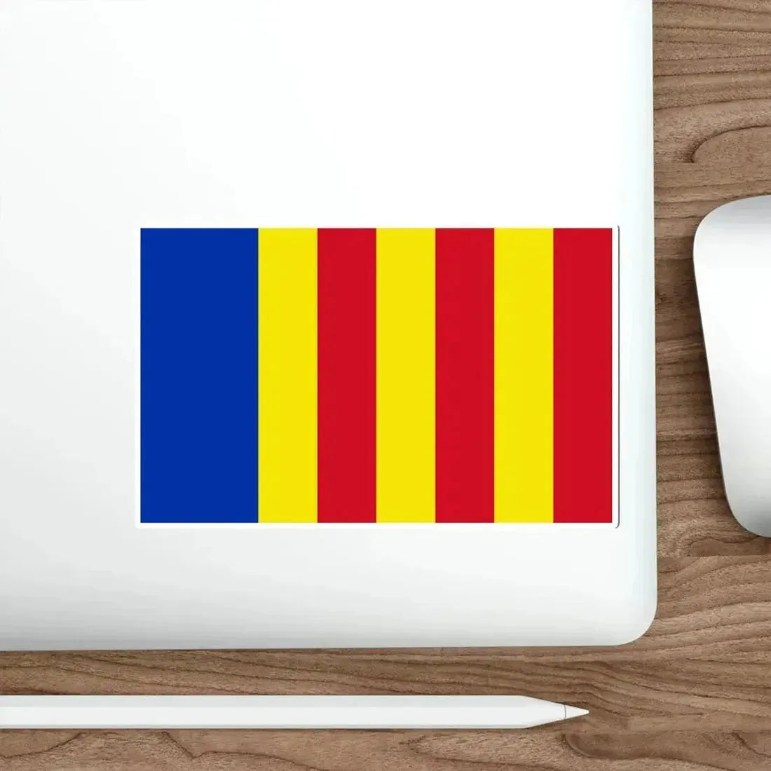 Flag of Salerno Italy STICKER Vinyl Die-Cut Decal - The Sticker Space