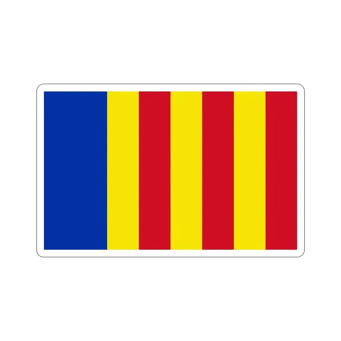 Flag of Salerno Italy STICKER Vinyl Die-Cut Decal - The Sticker Space