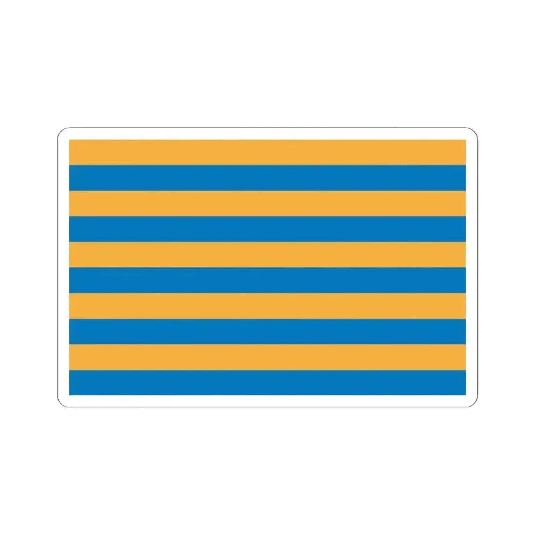Flag of Salisbury, Maryland - STICKER Vinyl Kiss-Cut Decal 3 Inch White - The Sticker Space