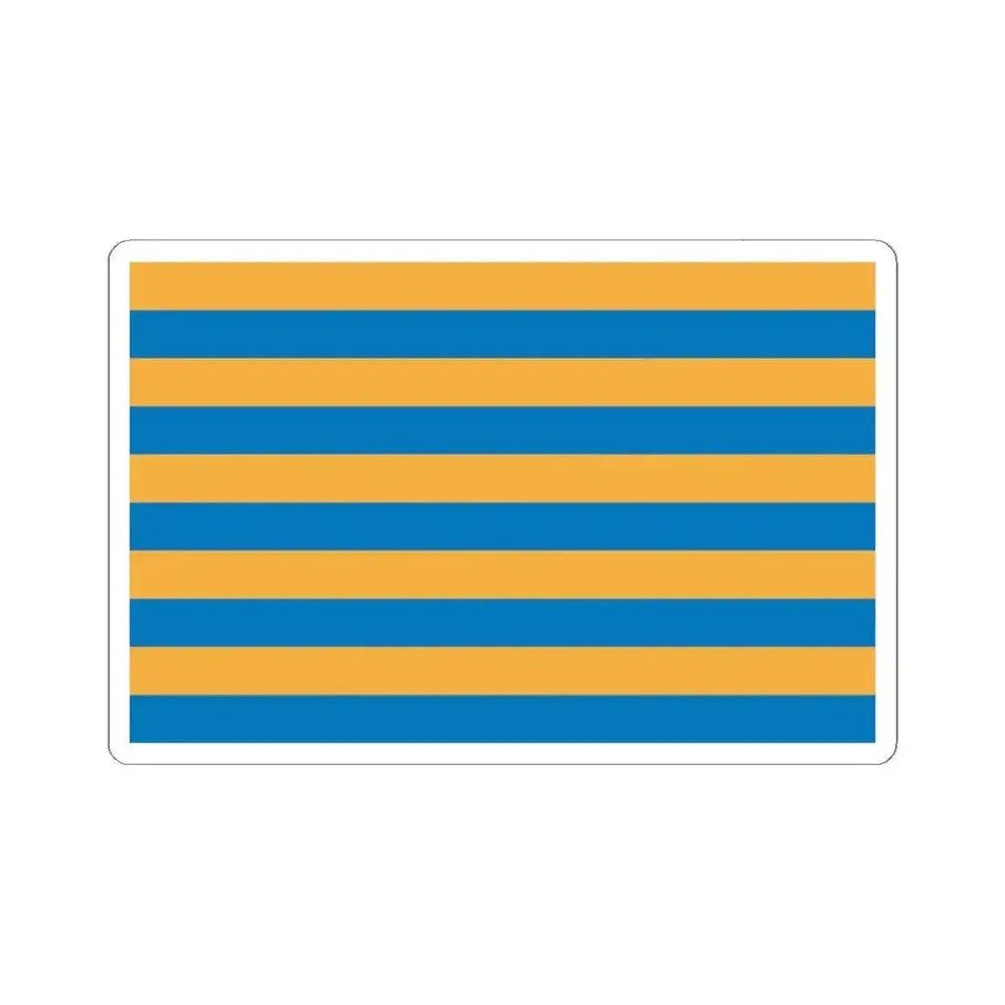 Flag of Salisbury, Maryland - STICKER Vinyl Kiss-Cut Decal 4 Inch White - The Sticker Space