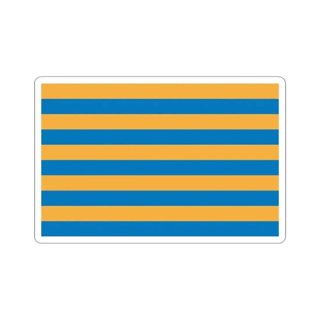 Flag of Salisbury, Maryland - STICKER Vinyl Kiss-Cut Decal 6 Inch White - The Sticker Space