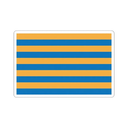 Flag of Salisbury Maryland (United States) STICKER Vinyl Kiss-Cut Decal 6 Inch White - The Sticker Space