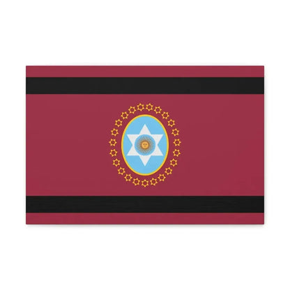 Flag of Salta Province Argentina - Canvas Wall Art 18″ x 12″ 1.25" - The Sticker Space