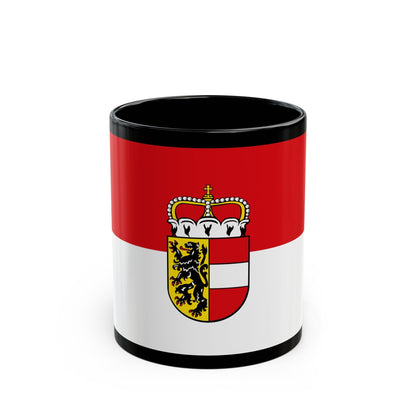 Flag of Salzburg Austria - Black Coffee Mug-11oz-The Sticker Space