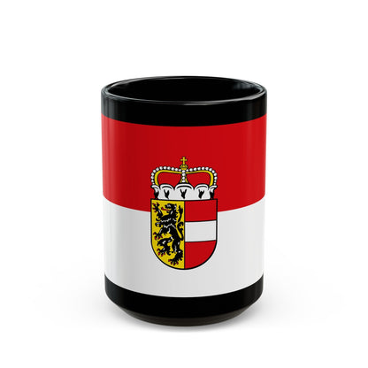 Flag of Salzburg Austria - Black Coffee Mug-15oz-The Sticker Space