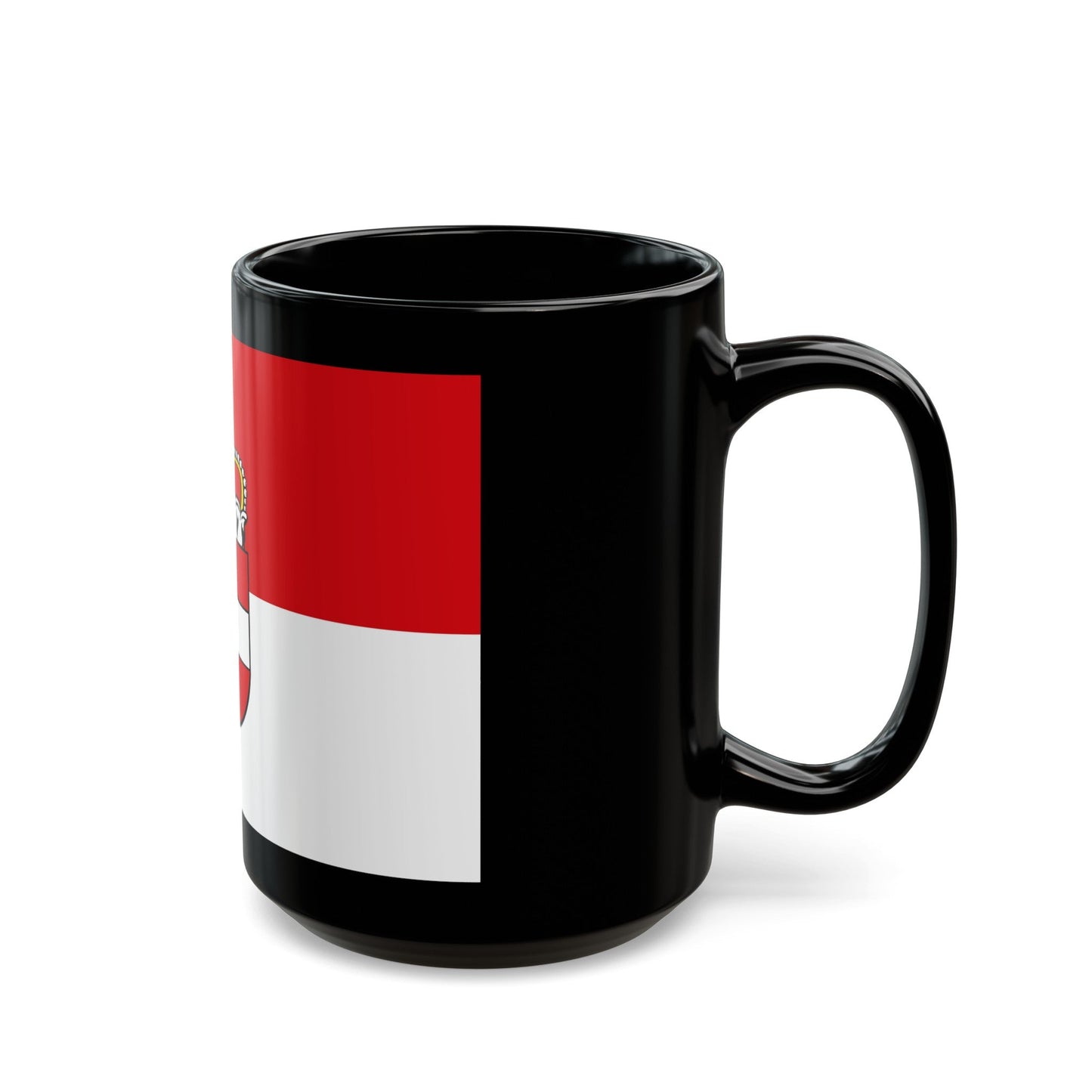 Flag of Salzburg Austria - Black Coffee Mug-The Sticker Space