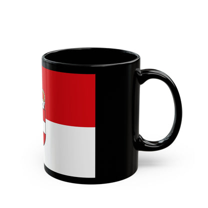 Flag of Salzburg Austria - Black Coffee Mug-The Sticker Space