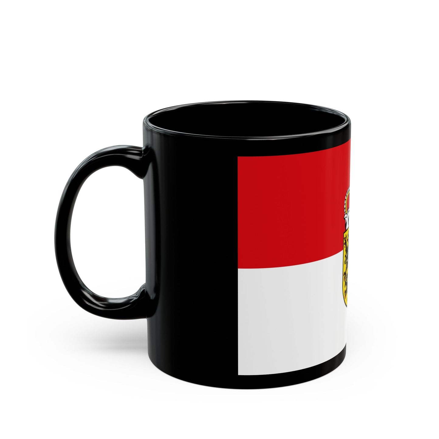 Flag of Salzburg Austria - Black Coffee Mug-The Sticker Space