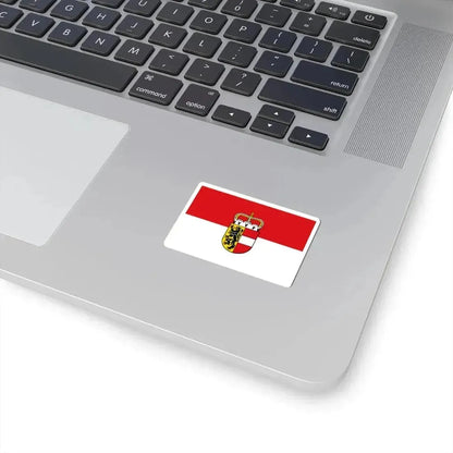 Flag of Salzburg state (Austria) STICKER Vinyl Kiss-Cut Decal - The Sticker Space