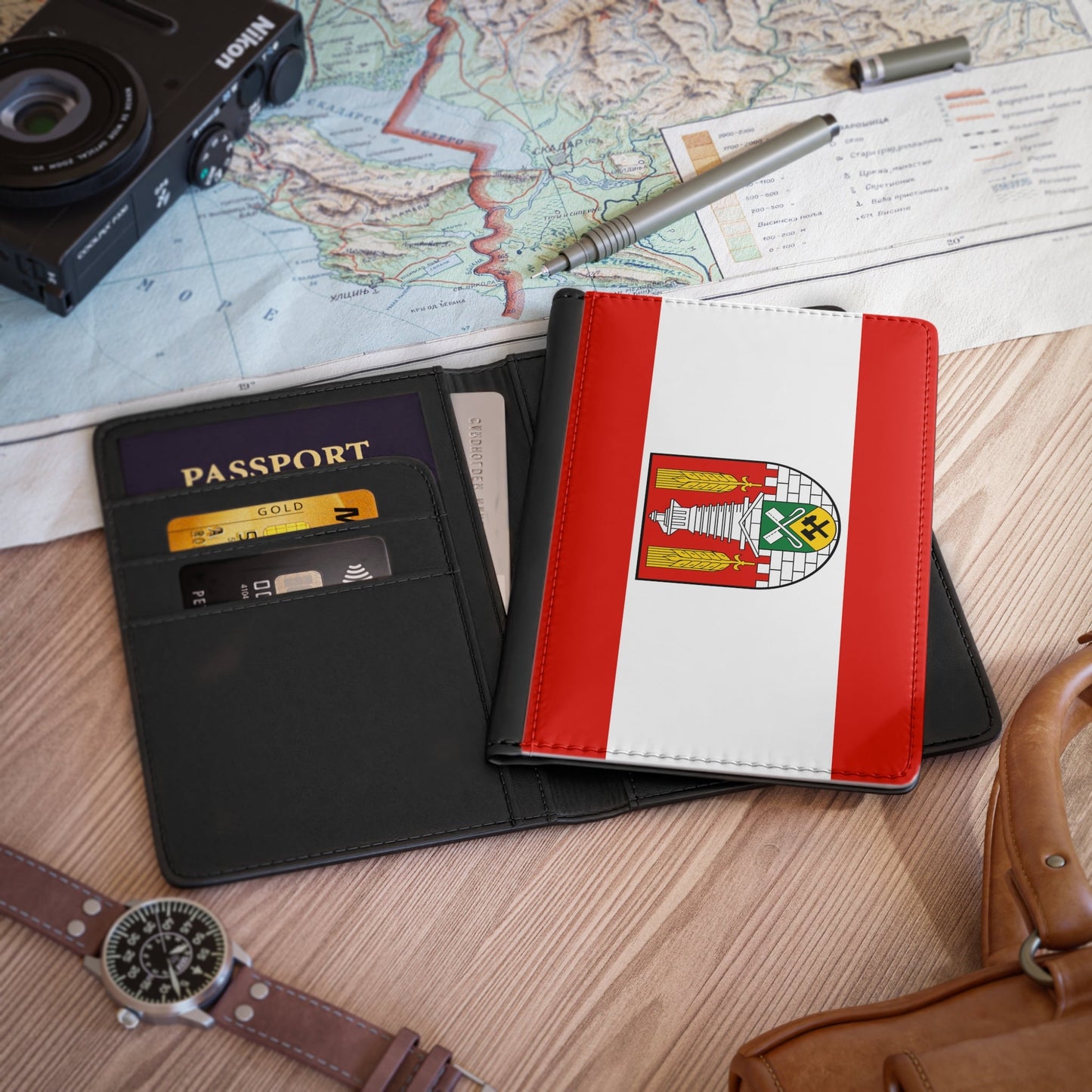 Flag of Salzgitter Germany - Passport Holder