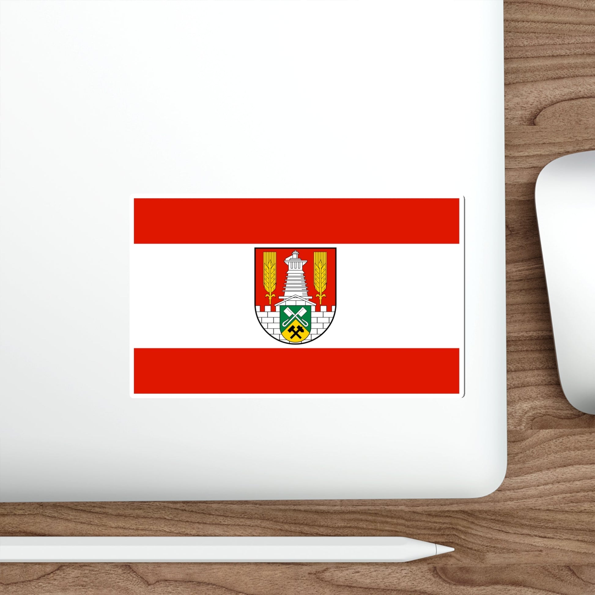 Flag of Salzgitter Germany STICKER Vinyl Die-Cut Decal-The Sticker Space