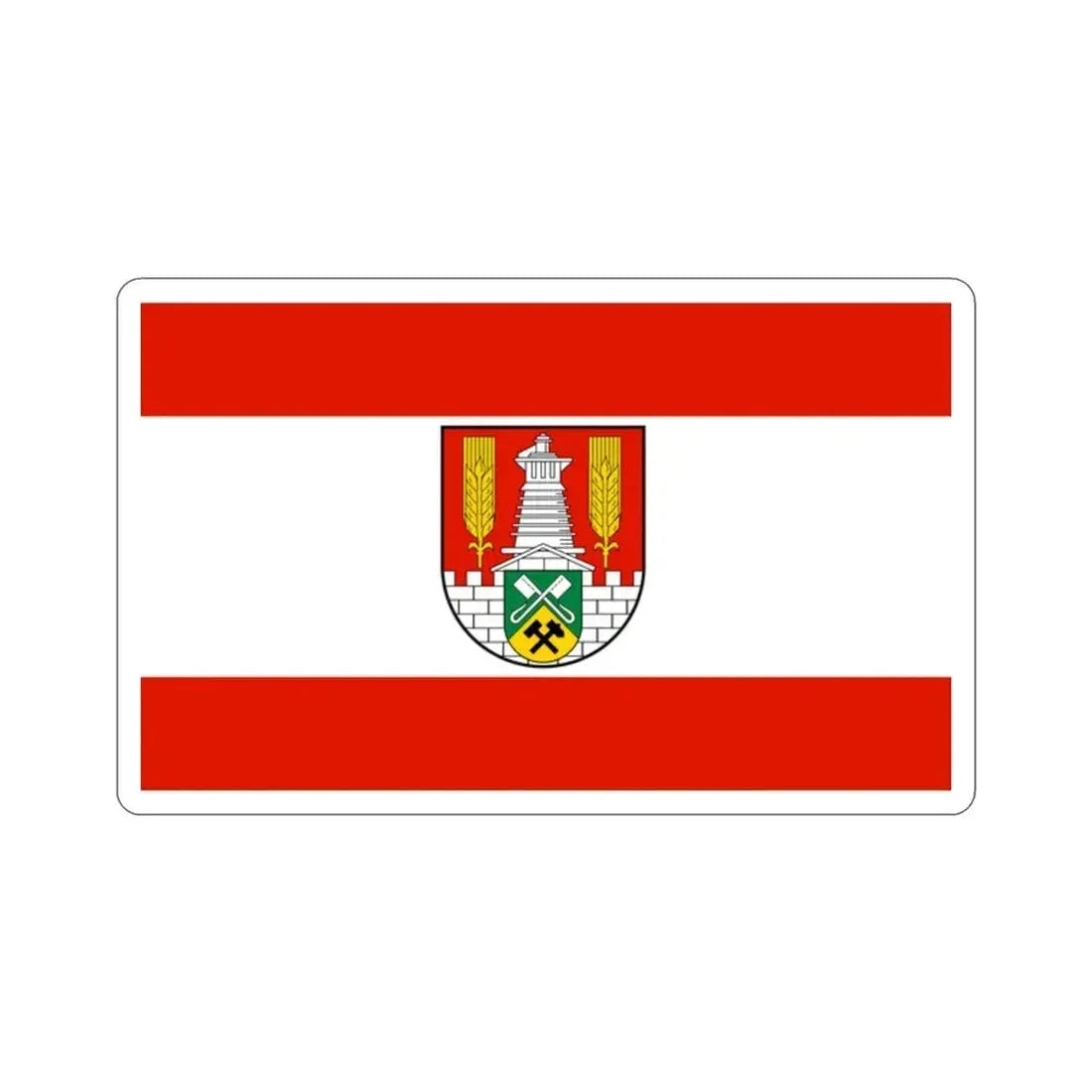 Flag of Salzgitter Germany STICKER Vinyl Die-Cut Decal 2 Inch - The Sticker Space