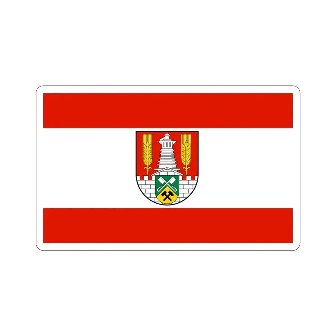 Flag of Salzgitter Germany STICKER Vinyl Die-Cut Decal 3 Inch - The Sticker Space