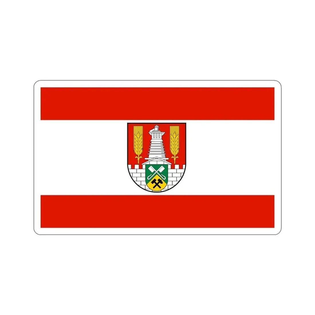 Flag of Salzgitter Germany STICKER Vinyl Die-Cut Decal 5 Inch - The Sticker Space