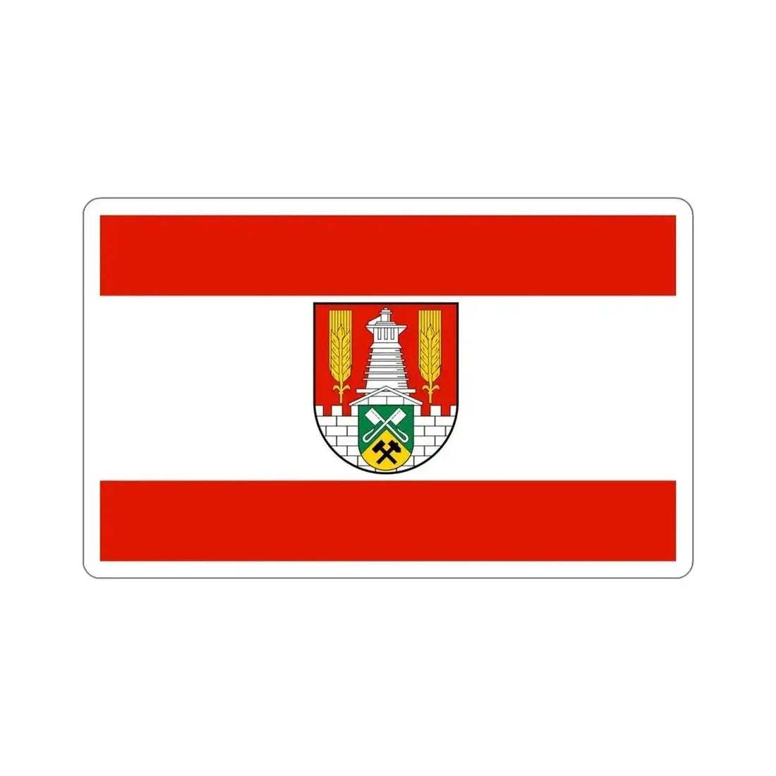 Flag of Salzgitter Germany STICKER Vinyl Die-Cut Decal 6 Inch - The Sticker Space