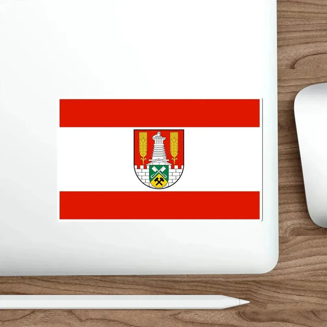 Flag of Salzgitter Germany STICKER Vinyl Die-Cut Decal - The Sticker Space